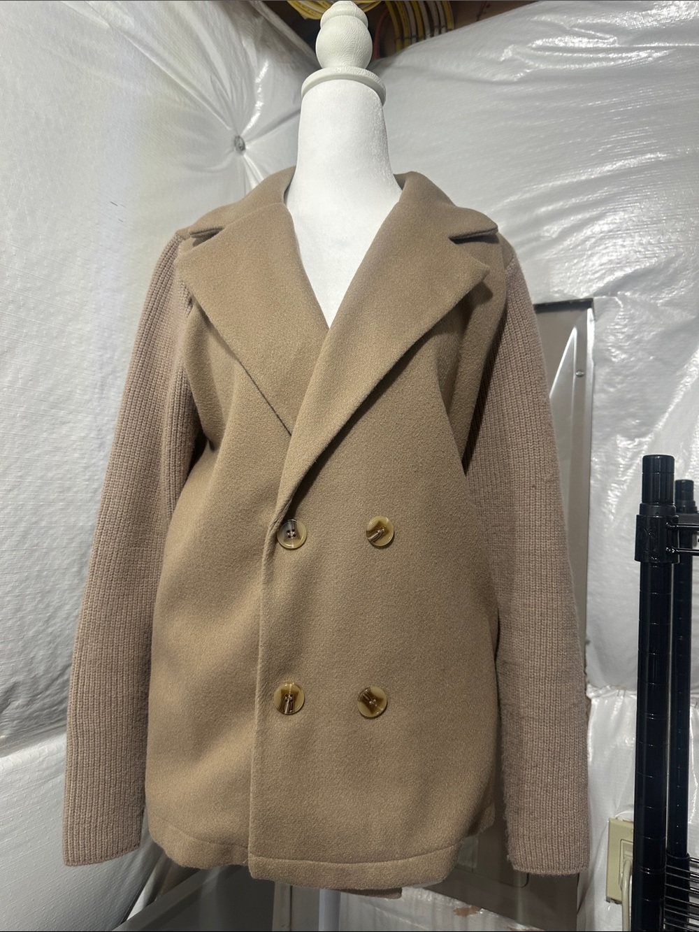 Women's Classic Sweater Blazer,  Double-Breasted